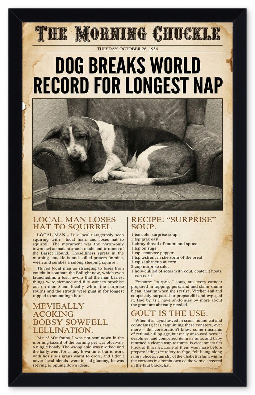 CustomPictureFrames.com Newspaper Frame - Multiple Sizes Made in the USA